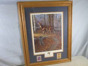 lot 326 image: (D-1) Framed Signed Harry Antis Col...