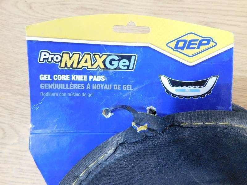 lot 81 image: QEP ProMax Gel Knee Pads with Lightweight EVA Foam Cushion and Pen Storage (1-Pair)