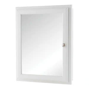 lot 54 image: Home Decorators Collection 20-34 in. W x 25-34 in. H Fog Free Framed Recessed or Surface-Mount Bathroom Medicine Cabinet in White with Mirror
