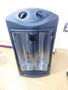 lot 27 image: Comfort Zone 1500-Watt Electric Quartz Infrared Radiant Tower Heater