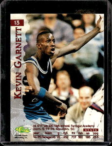 1995 Classic Kevin Garnett Rookie #13