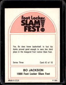 1988 Foot Locker Slam Fest Bo Jackson #2