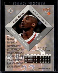 1996 Basketball Rookies Kobe Bryant Rookie #15