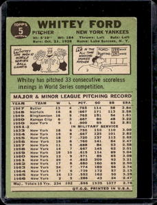 1967 Topps Whitey Ford #5