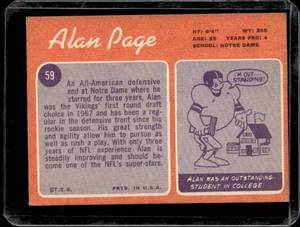 1970 Topps Alan Page Rookie #59