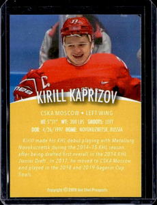 2019 Hot Shot Prospects Kirill Kaprizov Rookie