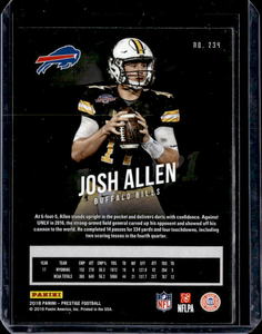 2018 Prestige Josh Allen Rookie #234