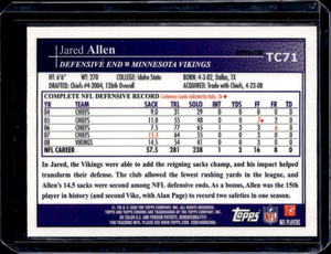 2009 Topps Chrome Blue Refractor Josh Allen #TC71