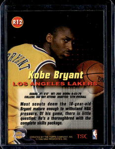 1996 Stadium Club Kobe Bryant Rookie #R12