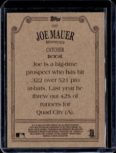 2002 Topps 206 Joe Mauer Rookie #400