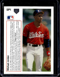 1991 Upper Deck Michael Jordan Baseball Rookie #SP1