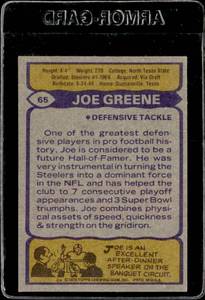 1979 Topps Joe Greene Autographed Football Card