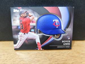 2022 Topps Update Black Batting Helmet Royce Lewis Rookie Serial #251299