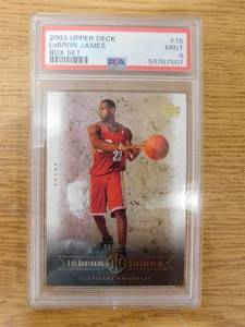 2003 Upper Deck Lebron James Rookie Card PSA 9 Mint