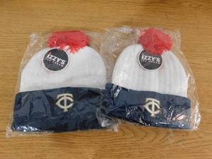 (2) Izzys Ice Cream Minnesota Twins Stocking Hats Stadium Giveaway