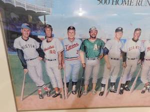 1988 Ron Lewis Signed Print 500 Home Run Club 48 X 28 - Iconic Piece