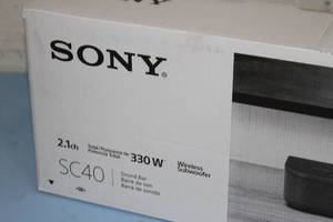 lot 23 image: Sony HT-SC40 - 2.1 Channel Sound Bar Soundbar with Wireless Sub Woofer Subwoofer Bass System