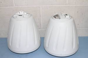lot 29 image: Pair of SoundTube Sound Tube RS500i Hanging  Pendant Style Pro Audio Speakers with BroadBeam Tweeters