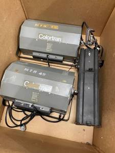 lot 80 image: Large Lot of Miscellaneous Professional Lighting Fixtures - Colortran Fresnelite & More