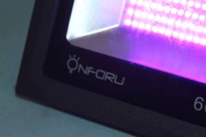 lot 85 image: Onforu 60W 60-Watt LED BLACK LIGHT BlackLight Floodlight Outdoor IP66 Waterproof Flood Light