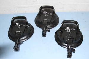 lot 113 image: Lot of 3 - Emart 45 Watt 45W Dimmable LED with Double Color Temperature Continuous Light  Lighting Fixtures