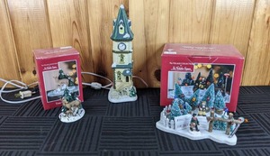 The Village Collection Trees For Sale, Clock Tower and Tree with Deer by St. Nicholas Square