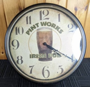 Sterling and Noble Pint Works Irish Pub Wall Clock