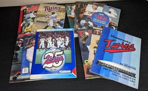 Collection of MN Twins Official Programs & Scorecard, Sports Illustrated and More