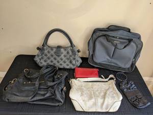 Collection of Handbags and Luggage Bag Including Maurices, Dooney and Bourke, Coach, Embark and More