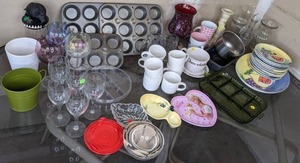 Kitchen Essential & More Muffin Pans, Serving Trays, Barbie Plate, Vases, & More