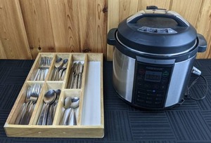 Farberware Electric Pressure Cooker & Silverware w Drawer Organizer