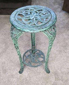 Gorgeous IndoorOutdoor Metal Side Table