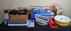 lot 64 image: Assortment of Kitchen Essentials Reynolds, Orka, Windex,