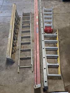 lot 137 image: Variety of Six Werner Ladders