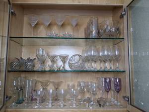 lot 97 image: A Collection of Various Sized Glasses