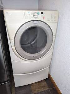 lot 5 image: Whirlpool Front Load Duet Gas Dryer