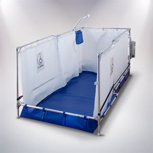 lot 6 image: MSRP $4000 FAWSsit 76 Portable Self Contained Indoor&nbspHandicap Wheelchair Size Fold Away&nbspShower Stall -Just Hook Up To A Water Faucet Or Hose &amp Water Pump Does The Rest Great For The RV, Cabin &amp Veterinarians Too -NEW IN OPEN BOX