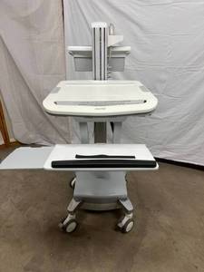 lot 11 image: WOW MSRP $6000 Ergotron StyleView EMR Laptop Notebook Sit To Stand Locking Powered Cart for Healthcare, Inventory & At Home Portable Office Desk - Great Used Condition - Untested - Electronics Not Included No Key 1st Pic - Stock Photo