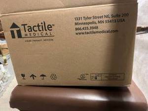 lot 10 image: MSRP $2200 NEW IN OPEN BOX Tactile Medical Entre PD08-U Lymphedema, Edema, Chronic Wound DVT Compression Pump Device WArm Sleeve Size Large Arm Short - Please See Youtube For How This Fantastic System Works