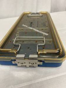 lot 18 image: $$$$ StackPak Medical Grade Large Autoclavable Locking Surgical Instrument Sterilization Tray - Great Condition