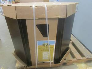 lot 257 image: Hampton Bay Shaker Assembled 24x30x12 in. Diagonal Corner Wall Kitchen Cabinet in Java (NICE CONDITION)