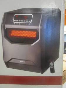 lot 265 image: 1,500-Watt Electric Infrared Space Heater with Remote Control (OPEN BOX)