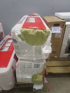 lot 266 image: Owens Corning 15 in. x 47 in. Thermafiber Fire and Sound Guard Unfaced Mineral Wool Insulation Batt (2 BAGS, SMALL CHUNKS MISSING ON ENDS, SEE PHOTOS)