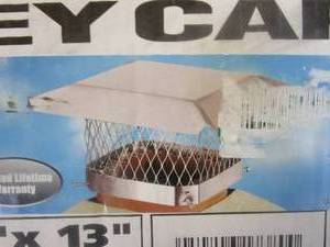 lot 401 image: Master Flow 9 in. x 13 in. Stainless Steel Fixed Chimney Cap (OPEN BOX)