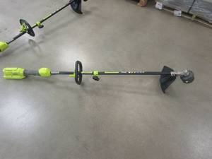 lot 363 image: RYOBI 40V Brushless Cordless Battery Attachment Capable String Trimmer (Tool Only) (SOME RUST ON TRIMMER HEAD, BUT NEW)