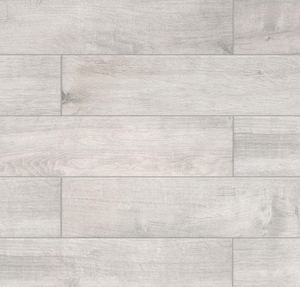 lot 283 image: MSI Westwood Liath Gray 8 in. x 24 in. Matte Porcelain Wood Look Floor and Wall Tile (11.97 sq. ft.Case) 8 CASES, APPROXIMATELY 95 SQ FT, SOME TILES MAY BE BROKEN)