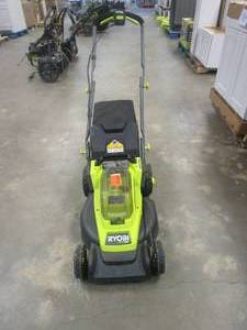lot 425 image: RYOBI ONE HP 18V Brushless 16 in. Cordless Battery Walk Behind Push Lawn Mower (Tool Only) (FOR PARTS ONLY)