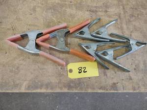 lot 82 image: (7) Pinch Clamps...