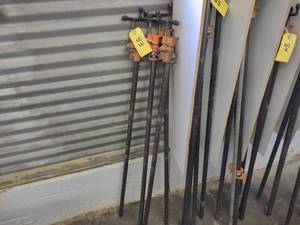 lot 83 image: (4) 44 Bar Clamps...