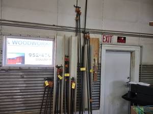 lot 87 image: (2) 116 Bar Clamps & (2) Pipe...